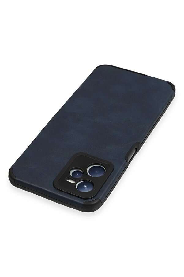 Realme C35 Kılıf Loop Deri̇ Si̇li̇kon - Laci̇vert - Dropx9148-3315