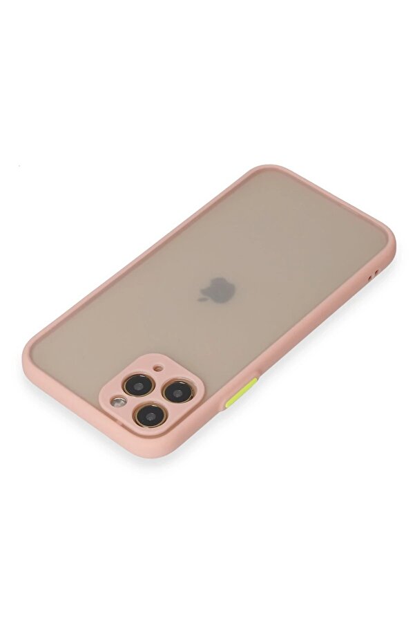 İphone 11 Pro Kılıf Montreal Si̇li̇kon Kapak - Pembe - Dropx5281-7183
