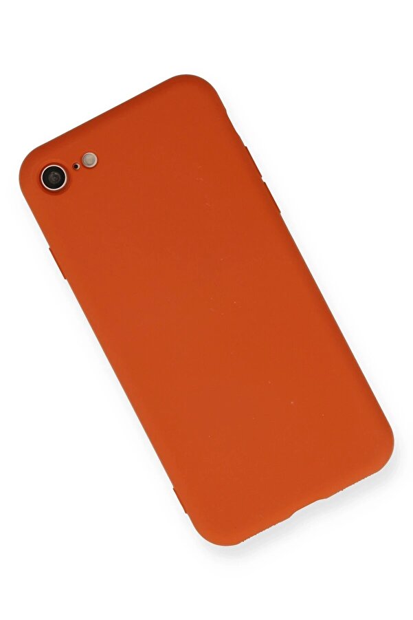 İphone 7 Kılıf Nano İçi̇ Kadi̇fe Si̇li̇kon - Kırmızı - Dropx8700-3275