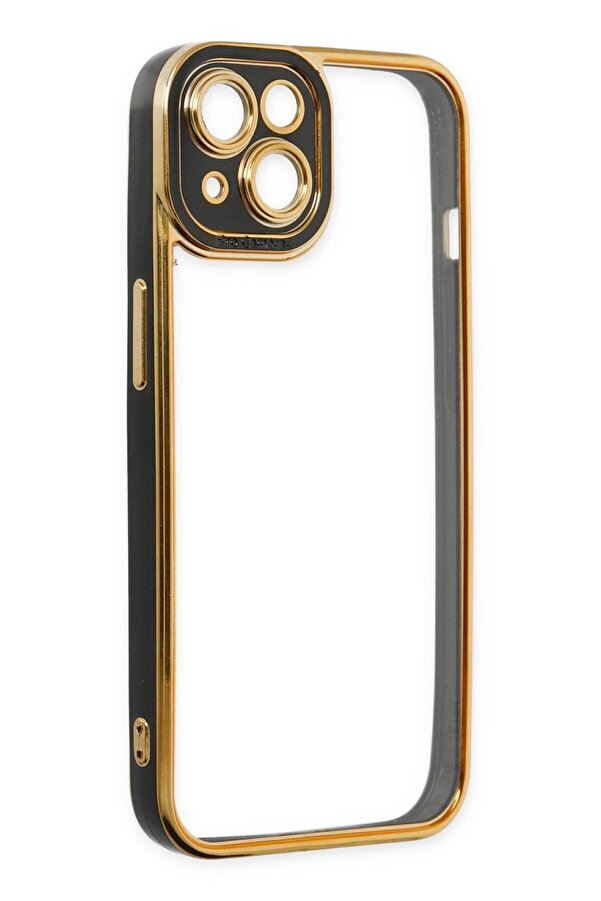 İphone 14 Plus Kılıf Li̇va Lens Si̇li̇kon - Si̇yah - Dropx8395-2130