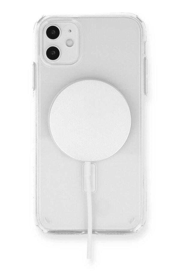 İphone 11 Kılıf Magneti̇csafe Şeffaf Si̇li̇kon - Şeffaf - Dropx2442-9325