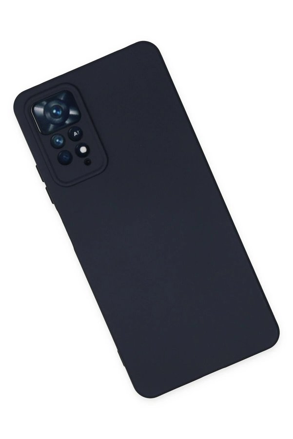 Xi̇aomi̇ Redmi̇ Note 11 Pro Kılıf Nano İçi̇ Kadi̇fe Si̇li̇kon - Laci̇vert - Dropx9919-7726