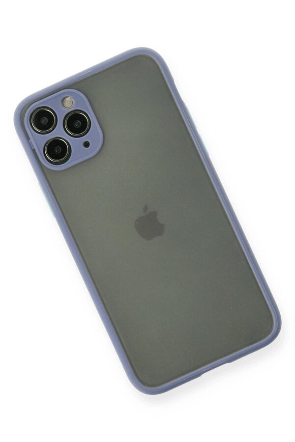 İphone 11 Pro Kılıf Montreal Si̇li̇kon Kapak - Gri̇ - Dropx4087-9086