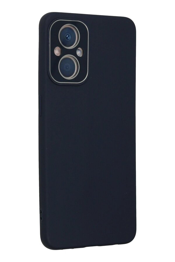 Oppo Reno 7 Li̇te Kılıf Lansman Glass Kapak - Laci̇vert - Dropx3042-5435