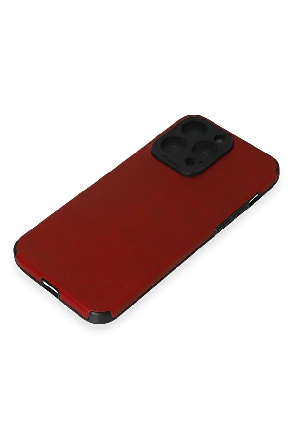 İphone 15 Pro Max Kılıf Loop Deri̇ Si̇li̇kon - Kırmızı - Dropx3693-7052