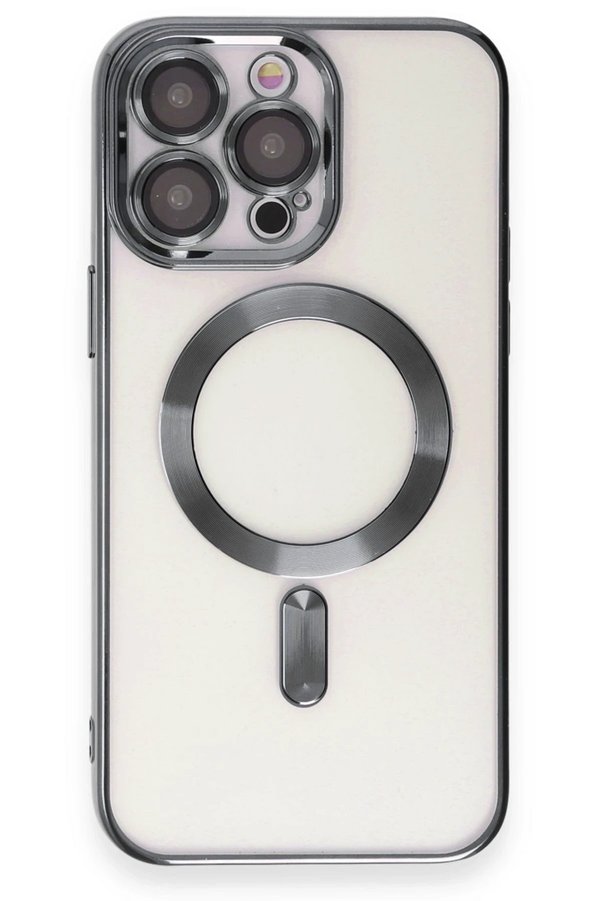 CepteToptan iPhone 15 Pro Max Kılıf Kross Magneticsafe Kapak - Titan Gri - DROPX1821-4019