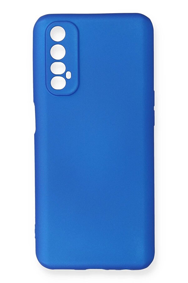 Realme 7 Kılıf Fi̇rst Si̇li̇kon - Mavi̇ - Dropx8807-3567