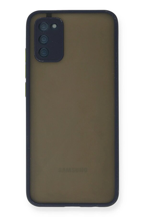 Samsung Galaxy A02S Kılıf Montreal Si̇li̇kon Kapak - Laci̇vert - Dropx6298-8958