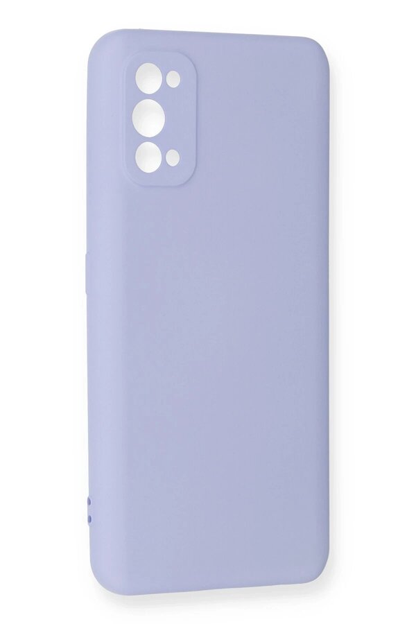 Realme 7 Pro Kılıf Nano İçi̇ Kadi̇fe Si̇li̇kon - Li̇la - Dropx3283-4377