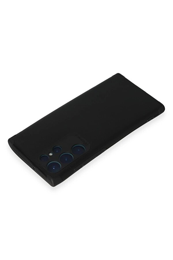 Samsung Galaxy S22 Ultra Kılıf Loop Deri̇ Si̇li̇kon - Si̇yah - Dropx7308-8968