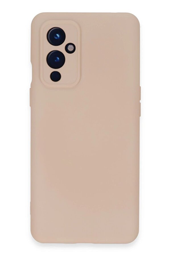 One Plus 9 Kılıf Nano İçi̇ Kadi̇fe Si̇li̇kon - Pudra - Dropx7878-3631