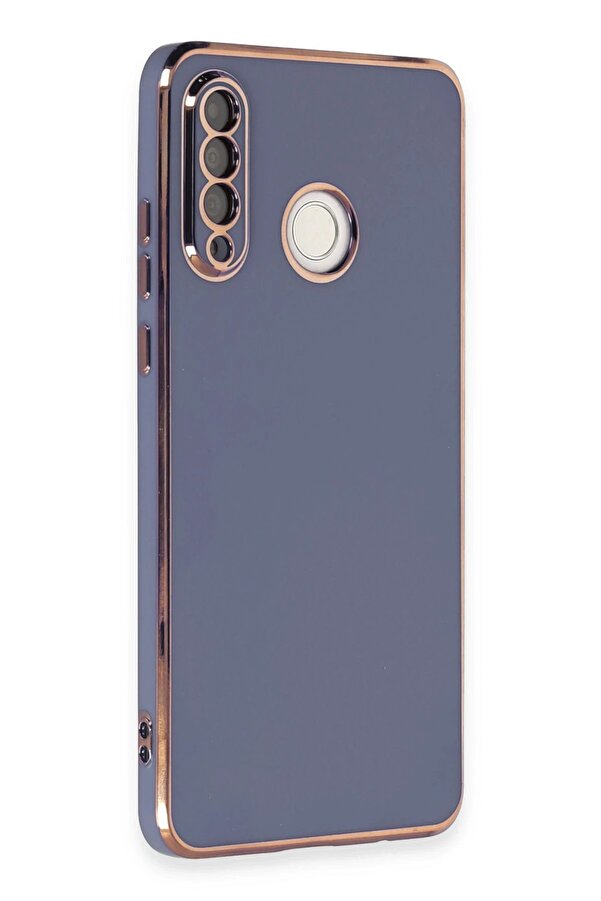 Huawei̇ P30 Li̇te Kılıf Volet Si̇li̇kon - Mavi̇ - Dropx5369-1785