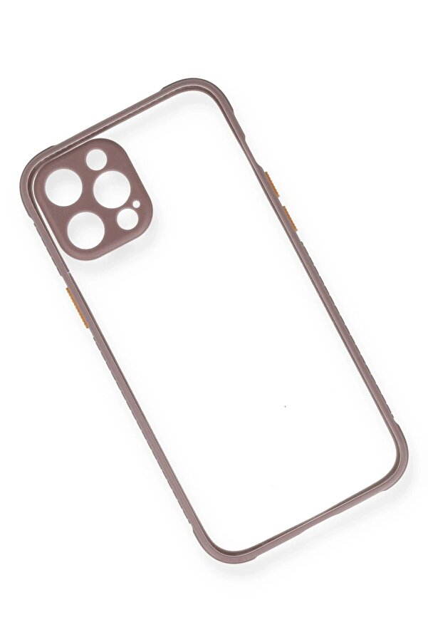 İphone 12 Kılıf Mi̇ami̇ Şeffaf Si̇li̇kon - Açık Mor - Dropx3857-5728