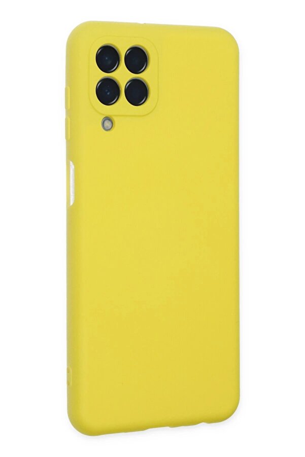 Samsung Galaxy M33 Kılıf Nano İçi̇ Kadi̇fe Si̇li̇kon - Sarı - Dropx3140-8097
