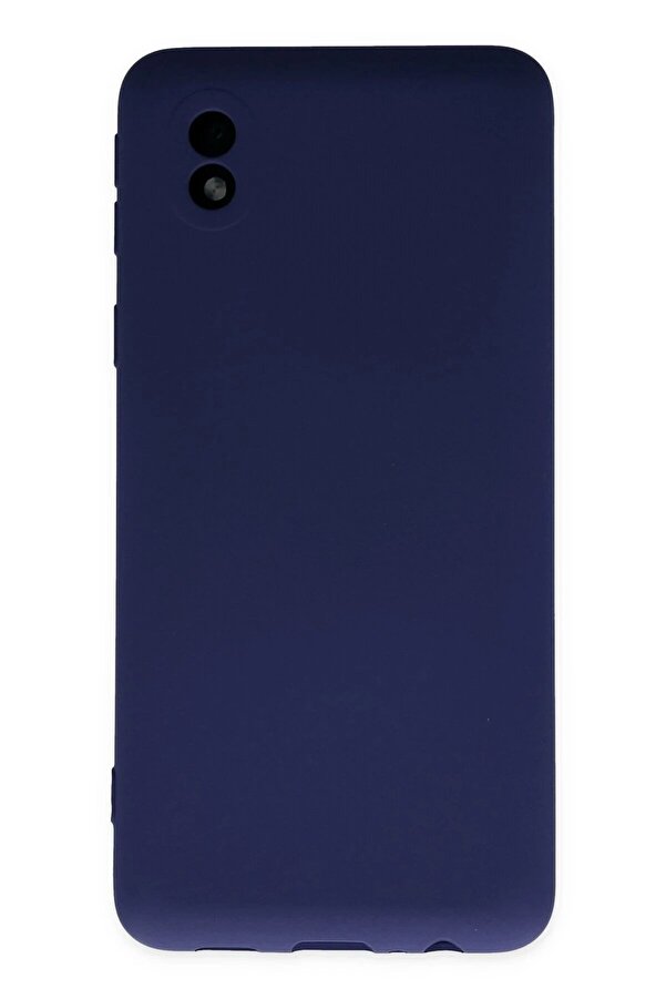 Samsung Galaxy A01 Core Kılıf Nano İçi̇ Kadi̇fe Si̇li̇kon - Laci̇vert - Dropx4580-8579