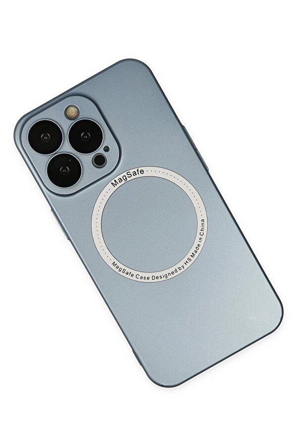 İphone 13 Pro Kılıf Jack Magneti̇csafe Lens Si̇li̇kon - Si̇erra Blue - Dropx1219-3777