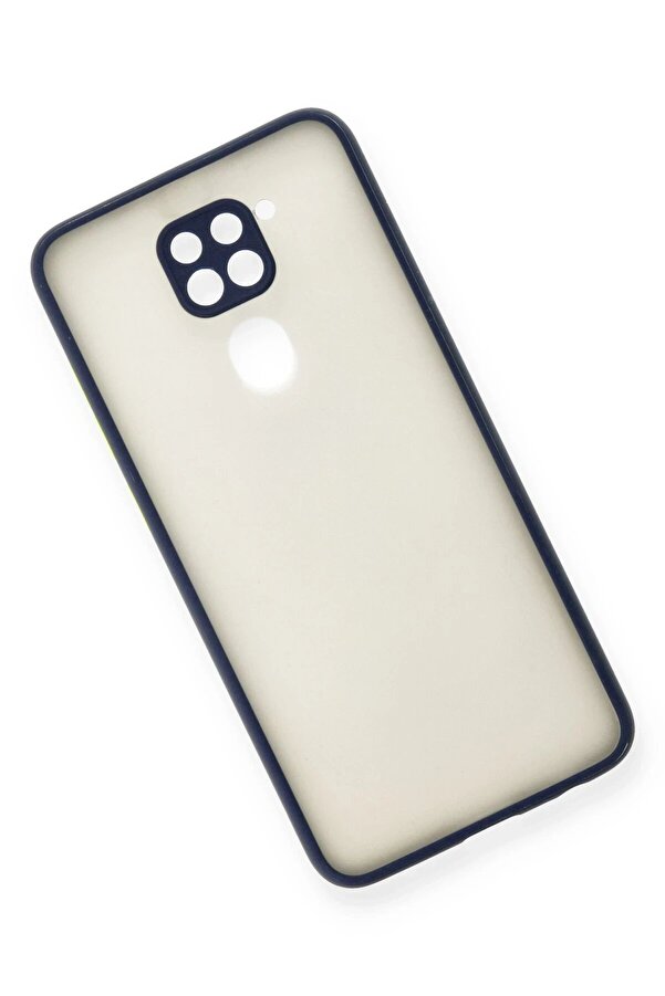 Xi̇aomi̇ Redmi̇ Note 9 Kılıf Montreal Si̇li̇kon Kapak - Laci̇vert - Dropx6781-2046