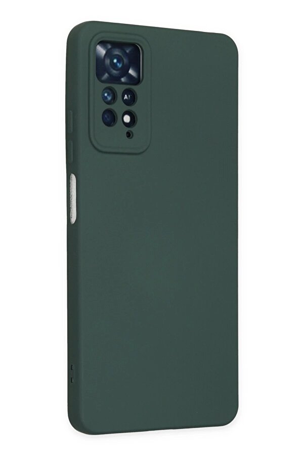 Xi̇aomi̇ Redmi̇ Note 11 Pro Kılıf Nano İçi̇ Kadi̇fe Si̇li̇kon - Koyu Yeşi̇l - Dropx6024-3374