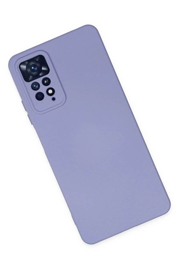 Xi̇aomi̇ Redmi̇ Note 11 Pro Kılıf Nano İçi̇ Kadi̇fe Si̇li̇kon - Li̇la - Dropx6195-4794