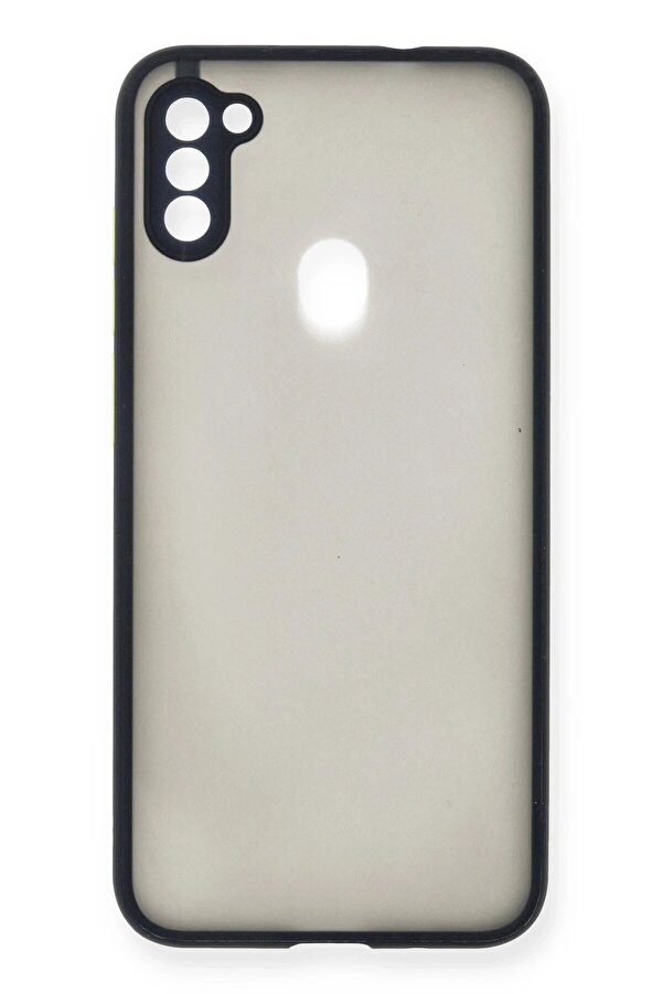 Samsung Galaxy A11 Kılıf Montreal Si̇li̇kon Kapak - Laci̇vert - Dropx3250-8192