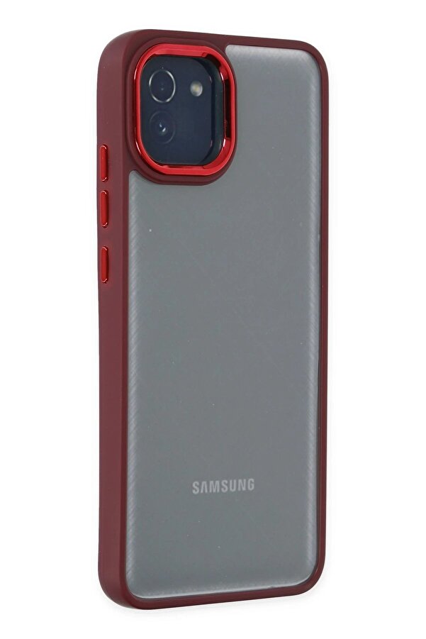 Samsung Galaxy A03 Kılıf Dora Kapak - Kırmızı - Dropx8668-7649