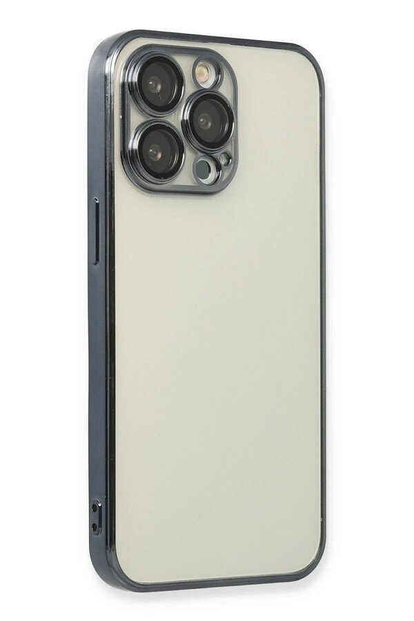 İphone 14 Pro Max Kılıf Lensli̇ Si̇li̇kon - Si̇yah - Dropx8614-1343