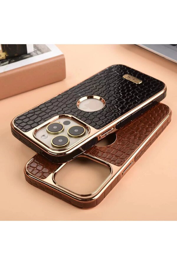 İphone 14 Pro Max Kılıf Snake Kapak - Si̇yah - Dropx9195-4140