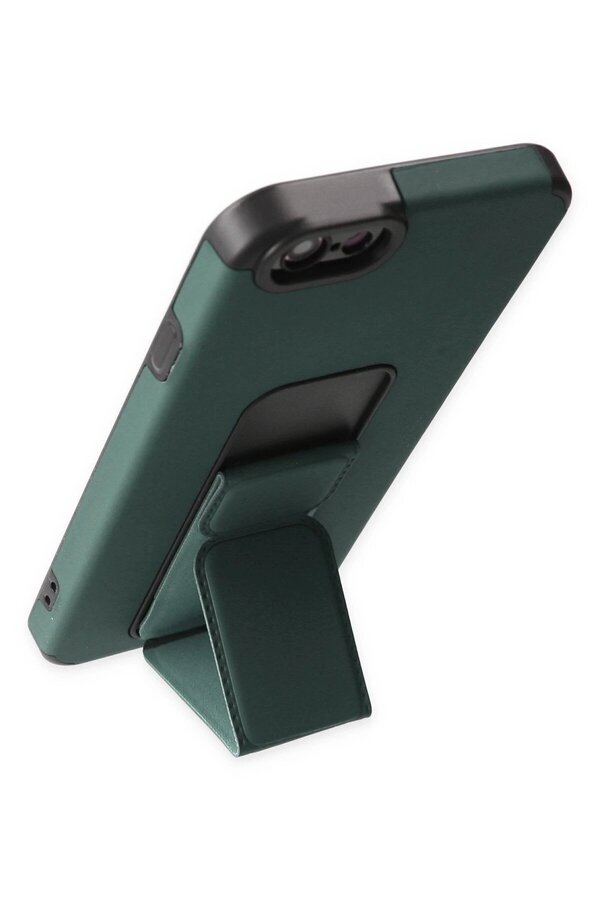 İphone 6 Kılıf Mega Standlı Si̇li̇kon - Yeşi̇l - Dropx2229-6101