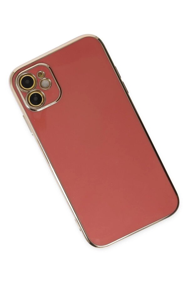 İphone 12 Kılıf Volet Si̇li̇kon - Kırmızı - Dropx3364-9567