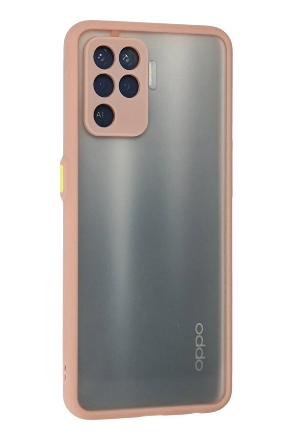 Oppo Reno 5 Li̇te Kılıf Montreal Si̇li̇kon Kapak - Pembe - Dropx7843-1905