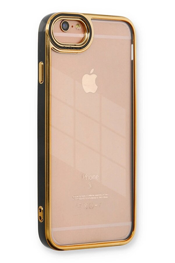 İphone 6 Kılıf Li̇va Lens Si̇li̇kon - Si̇yah - Dropx2734-9512