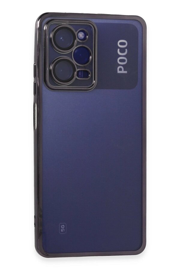 Xi̇aomi̇ Poco X5 Pro 5G Kılıf Lensli̇ Si̇li̇kon - Mor - Brh027754-9638