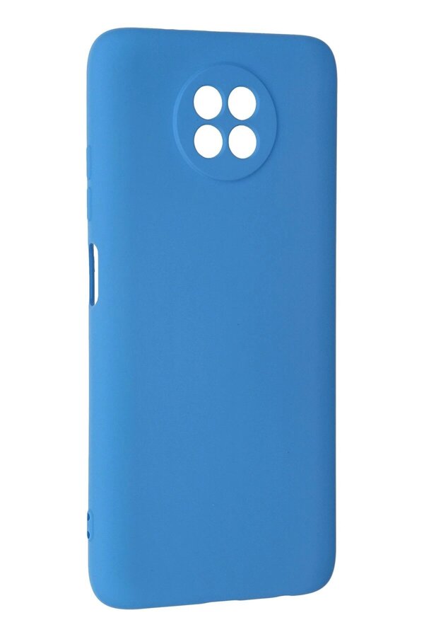 Xi̇aomi̇ Redmi̇ Note 9 5G Kılıf Nano İçi̇ Kadi̇fe Si̇li̇kon - Mavi̇ - Dropx5018-6204