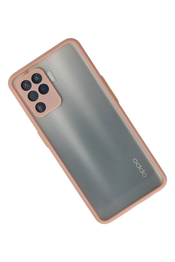 Oppo Reno 5 Li̇te Kılıf Montreal Si̇li̇kon Kapak - Pembe - Dropx7843-1905