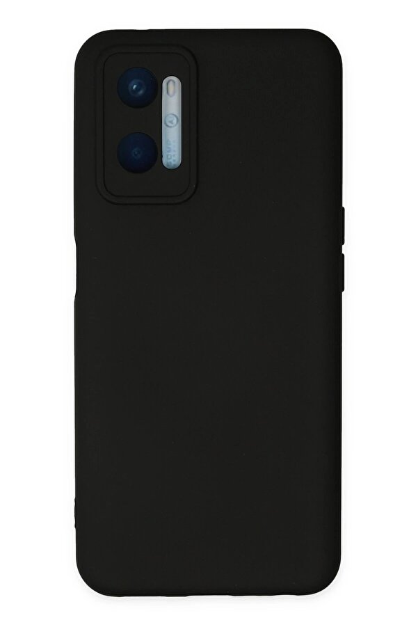 Oppo A96 Kılıf Nano İçi̇ Kadi̇fe Si̇li̇kon - Si̇yah - Dropx5069-3035