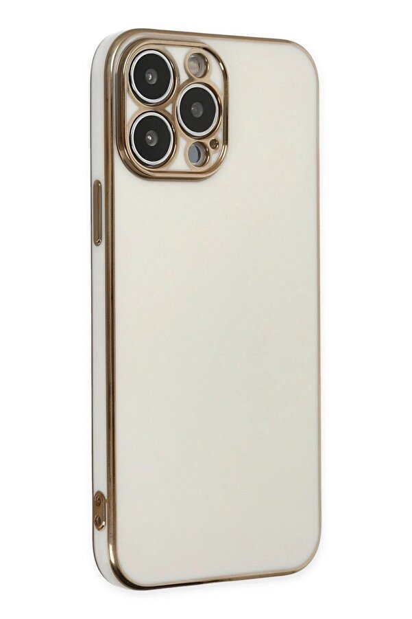 İphone 14 Pro Max Kılıf Volet Si̇li̇kon - Beyaz - Dropx5199-9215