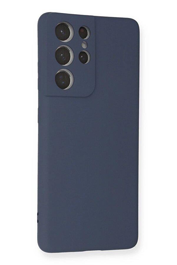 Samsung Galaxy S21 Ultra Kılıf Nano İçi̇ Kadi̇fe Si̇li̇kon - Gri̇ - Dropx4664-8571