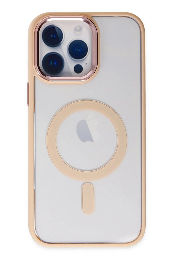 İphone 14 Pro Max Kılıf Room Magneti̇csafe Si̇li̇kon - Pudra - Dropx3665-4199