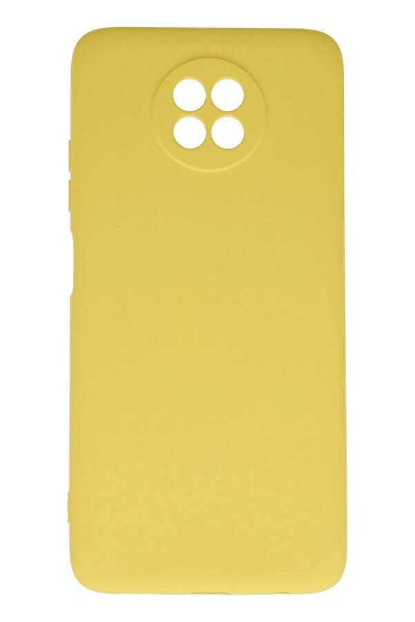 Xi̇aomi̇ Redmi̇ Note 9 5G Kılıf Nano İçi̇ Kadi̇fe Si̇li̇kon - Sarı - Dropx6959-6745