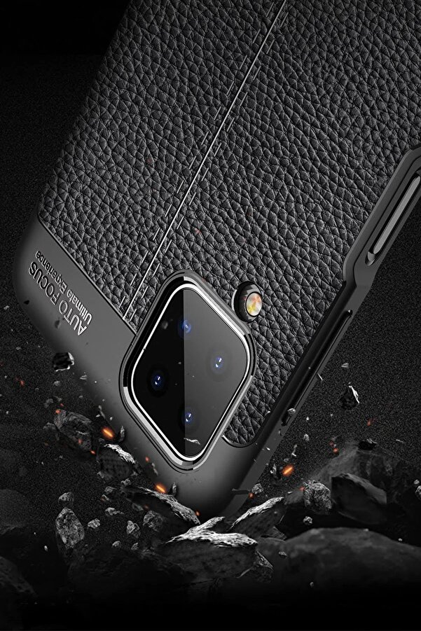 Samsung Galaxy A12 Kılıf Auto Focus Kapak - Laci̇vert - Dropx8735-8391