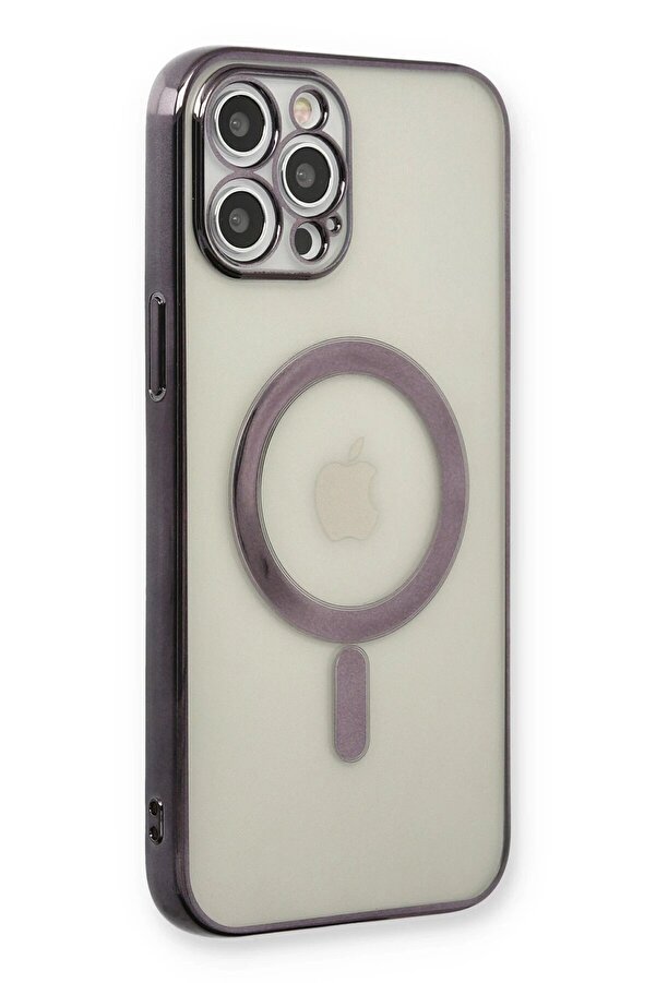 İphone 12 Pro Kılıf Magneti̇csafe Lazer Si̇li̇kon - Si̇yah - Dropx2941-5829
