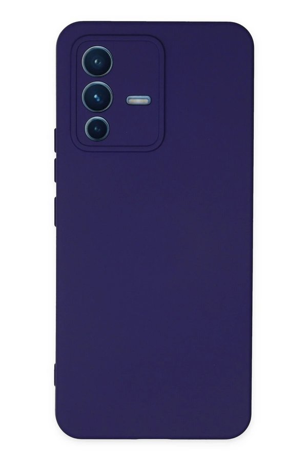CepteToptan Vivo V23 5G Kılıf Nano içi Kadife Silikon - Mor - DROPX2826-2441