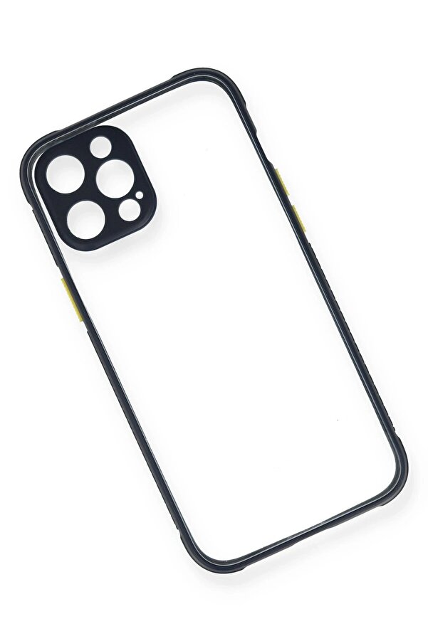 İphone 12 Pro Kılıf Mi̇ami̇ Şeffaf Si̇li̇kon - Laci̇vert - Dropx7512-7735