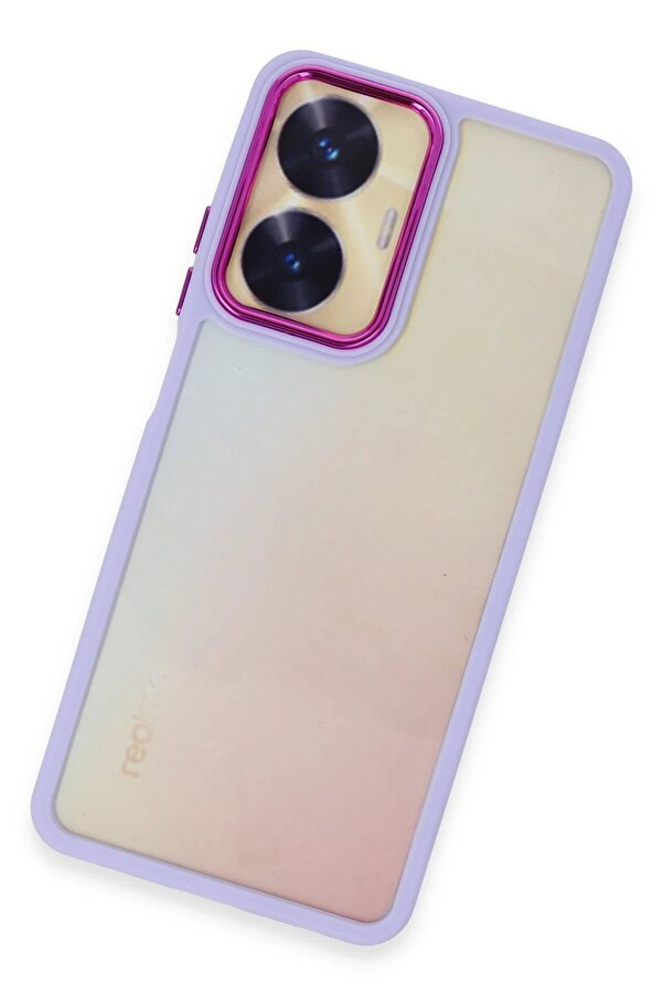 Realme C55 Kılıf Dora Kapak - Li̇la - Dropx6928-4153