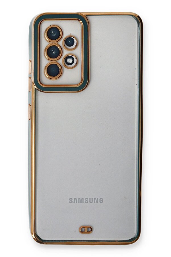 Samsung Galaxy A33 5G Kılıf Li̇va Lens Si̇li̇kon - Yeşi̇l - Dropx9609-7445