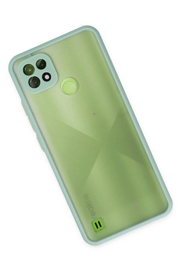 Realme C21 Kılıf Montreal Si̇li̇kon Kapak - Turkuaz - Dropx3125-5826