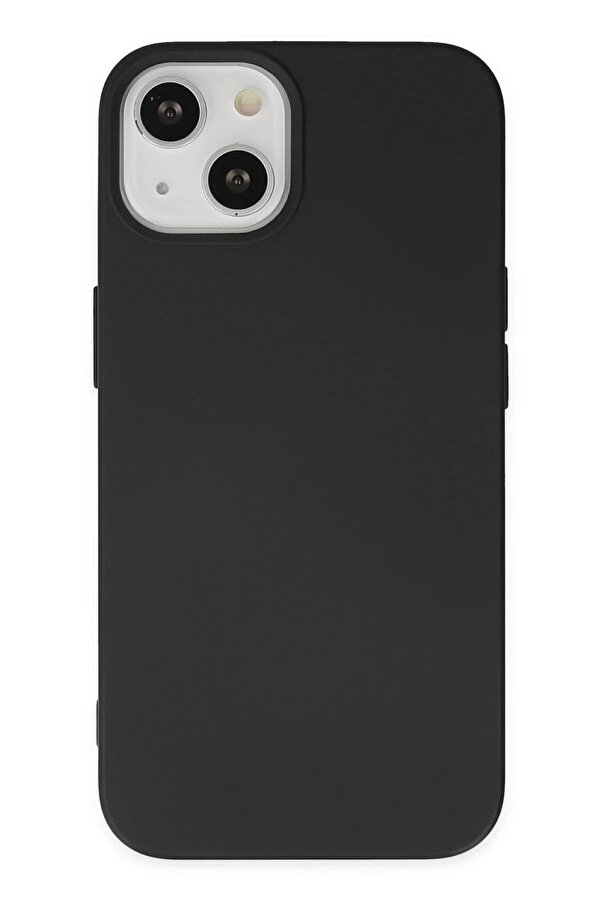 İphone 15 Plus Kılıf Nano İçi̇ Kadi̇fe Si̇li̇kon - Si̇yah - Dropx6233-2285