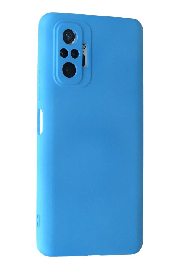 Xi̇aomi̇ Redmi̇ Note 10 Pro Kılıf Nano İçi̇ Kadi̇fe Si̇li̇kon - Mavi̇ - Dropx1749-3056
