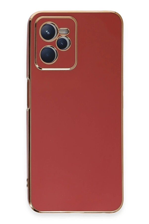 Realme C35 Kılıf Volet Si̇li̇kon - Kırmızı - Dropx5598-4320