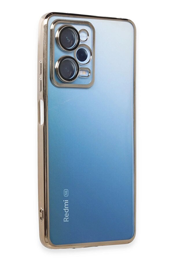 Xi̇aomi̇ Redmi̇ Note 12 Pro 5G Kılıf Lensli̇ Si̇li̇kon - Gold - Dropx6436-2269